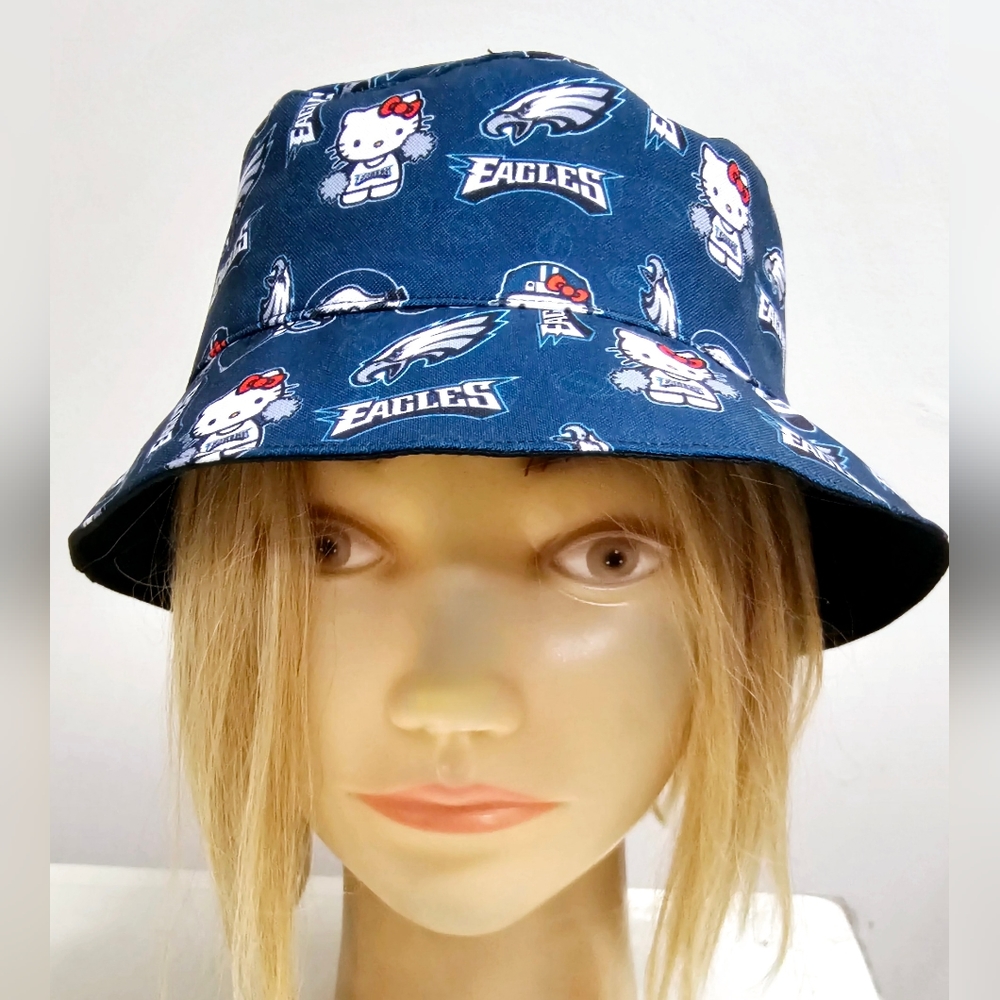 HELLO KITTY PHILADELPHIA EAGLES BUCKET CAP HAT